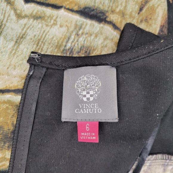 Vince Camuto Dress Sleeveless Fit & Flare Snake Print Black Size 6 - Picture 4 of 4